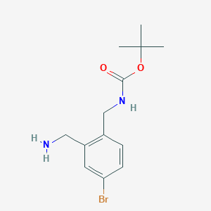 Tert-butyl 2-(aminomethyl)-4-bromobenzylcarbamate