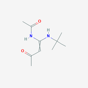 molecular formula C10H18N2O2 B12603731 N-[1-(tert-Butylamino)-3-oxobut-1-en-1-yl]acetamide CAS No. 646516-82-7