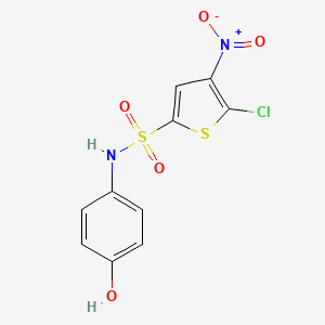 2-Thiophenesulfonamide, 5-chloro-N-(4-hydroxyphenyl)-4-nitro-