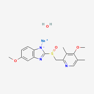 molecular formula C17H20N3NaO4S B1260376 奥美拉唑钠水合物 