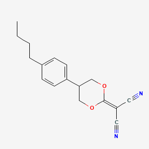 [5-(4-Butylphenyl)-1,3-dioxan-2-ylidene]propanedinitrile