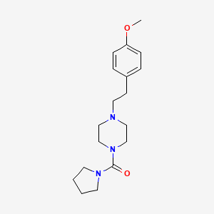 {4-[2-(4-Methoxyphenyl)ethyl]piperazin-1-yl}(pyrrolidin-1-yl)methanone