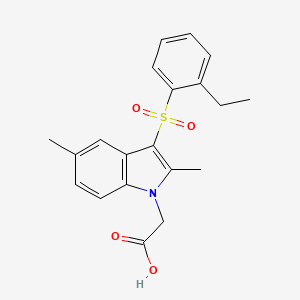 1H-Indole-1-acetic acid, 3-[(2-ethylphenyl)sulfonyl]-2,5-dimethyl-