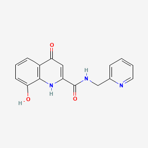 8-Hydroxy-4-oxo-N-[(pyridin-2-yl)methyl]-1,4-dihydroquinoline-2-carboxamide