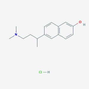 6-[4-(Dimethylamino)butan-2-yl]naphthalen-2-ol;hydrochloride