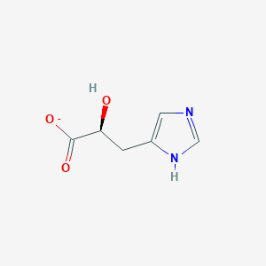 molecular formula C6H7N2O3- B1260430 (S)-3-(Imidazol-5-yl)lactate 