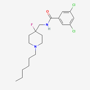 3,5-Dichloro-n-[(4-fluoro-1-hexylpiperidin-4-yl)methyl]benzamide