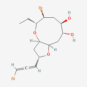 molecular formula C15H22Br2O4 B1260432 Laurendecumallene A 