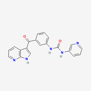 N-Pyridin-3-yl-N'-[3-(1H-pyrrolo[2,3-b]pyridine-3-carbonyl)phenyl]urea