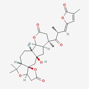 molecular formula C29H36O9 B1260435 Schintrilactone A 