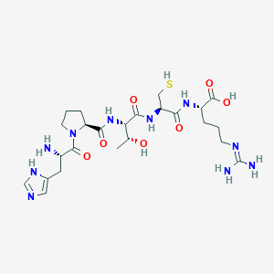 L-Histidyl-L-prolyl-L-threonyl-L-cysteinyl-N~5~-(diaminomethylidene)-L-ornithine