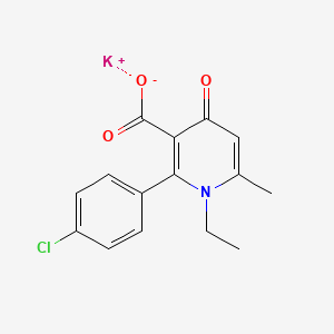 molecular formula C15H13ClKNO3 B1260439 Karetazan-potassium CAS No. 81052-29-1