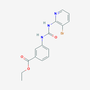 B12604416 1-(3-Bromopyridine-2-yl)-3-(3-ethoxycarbonylphenyl)-urea CAS No. 885267-07-2