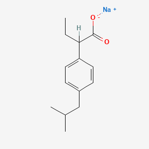 molecular formula C14H19NaO2 B1260443 Butibufen sodium CAS No. 60682-24-8