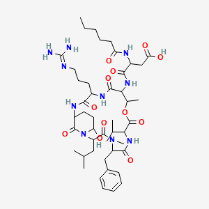 molecular formula C46H72N10O12 B1260445 Cyanopeptolin A 