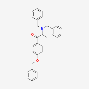 2-[Bis(phenylmethyl)amino]-1-(4-phenylmethoxyphenyl)-1-propanone