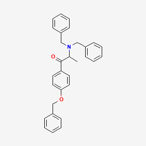 molecular formula C30H29NO2 B1260450 2-[双(苯甲基)氨基]-1-(4-苯甲氧基苯基)-1-丙酮 