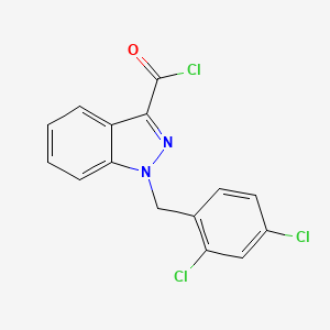 1H-Indazole-3-carbonyl chloride, 1-[(2,4-dichlorophenyl)methyl]-