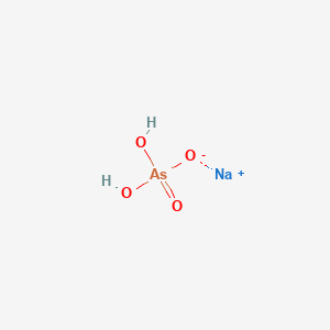 molecular formula NaH2AsO4<br>AsH2NaO4 B1260459 Sodium dihydrogen arsenate CAS No. 7631-89-2