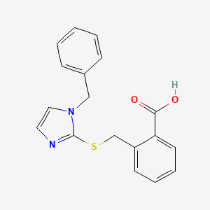 2-{[(1-Benzyl-1H-imidazol-2-yl)sulfanyl]methyl}benzoic acid