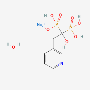molecular formula C7H12NNaO8P2 B1260461 Risedronate sodium monohydrate CAS No. 353228-19-0