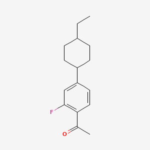 1-[4-(4-Ethylcyclohexyl)-2-fluorophenyl]ethan-1-one