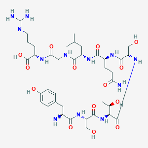 L-Tyrosyl-L-seryl-L-threonyl-L-seryl-L-glutaminyl-L-leucylglycyl-N~5~-(diaminomethylidene)-L-ornithine