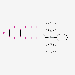 Triphenyl(3,3,4,4,5,5,6,6,7,7,8,8,8-tridecafluorooctyl)stannane