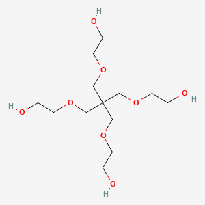 molecular formula C13H28O8 B1260478 1,3-Propanediol, 2,2-bis(hydroxymethyl)-, polymer with oxirane CAS No. 30599-15-6