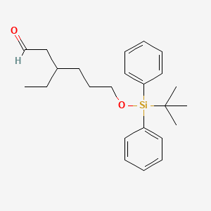 6-{[tert-Butyl(diphenyl)silyl]oxy}-3-ethylhexanal