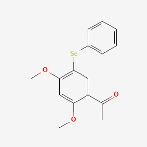 1-[2,4-Dimethoxy-5-(phenylselanyl)phenyl]ethan-1-one