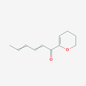 1-(3,4-Dihydro-2H-pyran-6-yl)hexa-2,4-dien-1-one