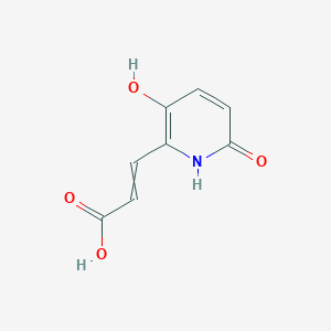 molecular formula C8H7NO4 B12604825 3-(3-Hydroxy-6-oxo-1,6-dihydropyridin-2-yl)prop-2-enoic acid CAS No. 651328-99-3