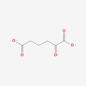 molecular formula C6H6O5-2 B1260483 2-氧代己二酸(2-) 