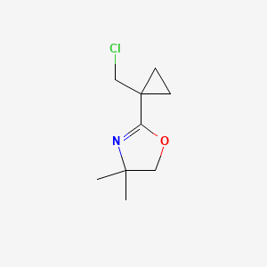 2-[1-(Chloromethyl)cyclopropyl]-4,4-dimethyl-4,5-dihydro-1,3-oxazole