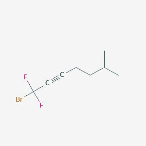 1-Bromo-1,1-difluoro-6-methylhept-2-yne