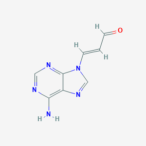 molecular formula C₈H₇N₅O B126049 腺嘌呤丙烯醛 CAS No. 90029-73-5