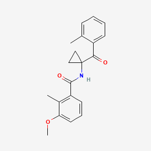 3-Methoxy-2-methyl-N-[1-(2-methylbenzoyl)cyclopropyl]benzamide