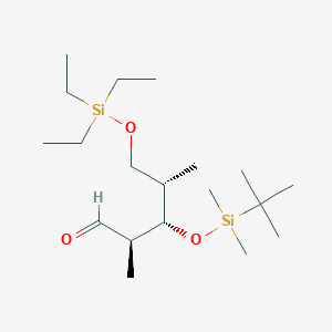 3-O-[tert-Butyl(dimethyl)silyl]-2,4-dideoxy-2,4-dimethyl-5-O-(triethylsilyl)-L-arabinose