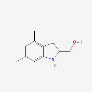 (4,6-Dimethyl-2,3-dihydro-1H-indol-2-yl)methanol