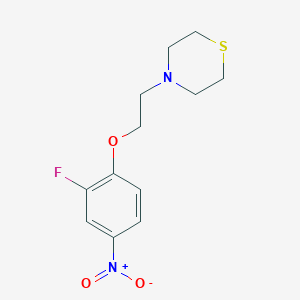 4-[2-(2-Fluoro-4-nitrophenoxy)ethyl]thiomorpholine