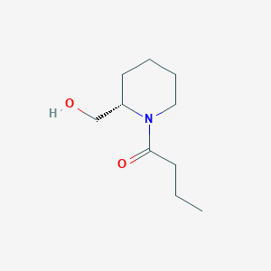 2-Piperidinemethanol, 1-(1-oxobutyl)-, (2S)-