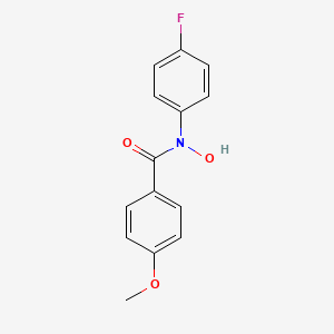 molecular formula C14H12FNO3 B12605014 N-(4-Fluorophenyl)-N-hydroxy-4-methoxybenzamide CAS No. 918107-06-9