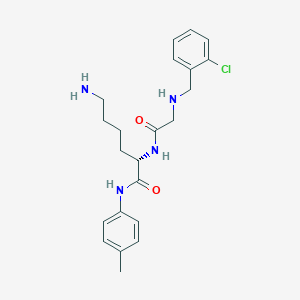 N-[(2-Chlorophenyl)methyl]glycyl-N-(4-methylphenyl)-L-lysinamide