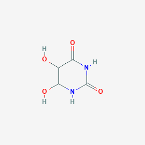 molecular formula C4H6N2O4 B1260503 Uracil glycol 