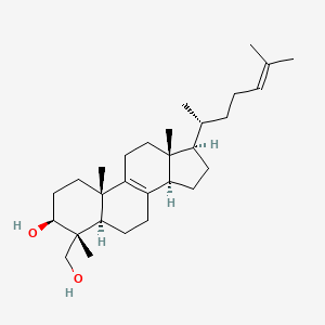 molecular formula C29H48O2 B1260508 4alpha-Hydroxymethyl-4beta-methyl-5alpha-cholesta-8,24-dien-3beta-ol 