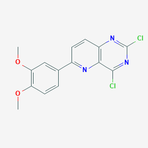 2,4-Dichloro-6-(3,4-dimethoxyphenyl)pyrido[3,2-d]pyrimidine