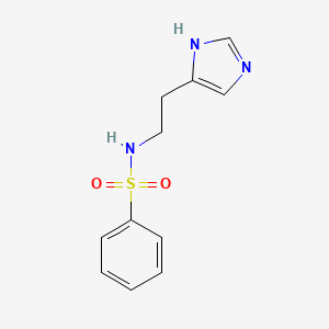 molecular formula C11H13N3O2S B1260511 Benzenesulfonylhistamine 
