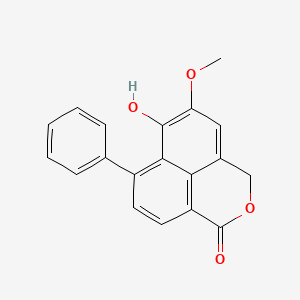 molecular formula C19H14O4 B1260517 6-Hydroxy-5-methoxy-7-phenyl-3h-benzo[de]isochromen-1-one 