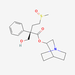 1-azabicyclo[2.2.2]octan-3-yl (2S)-2-(hydroxymethyl)-4-methylsulfinyl-2-phenylbutanoate